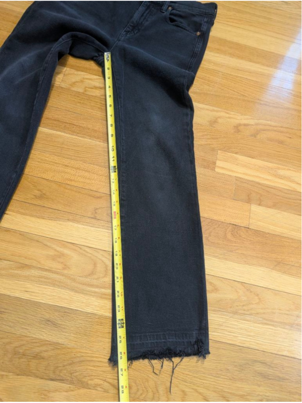 AYR The Rocker Black Ankle Cropped Jeans Size 28 - Picture 12 of 14